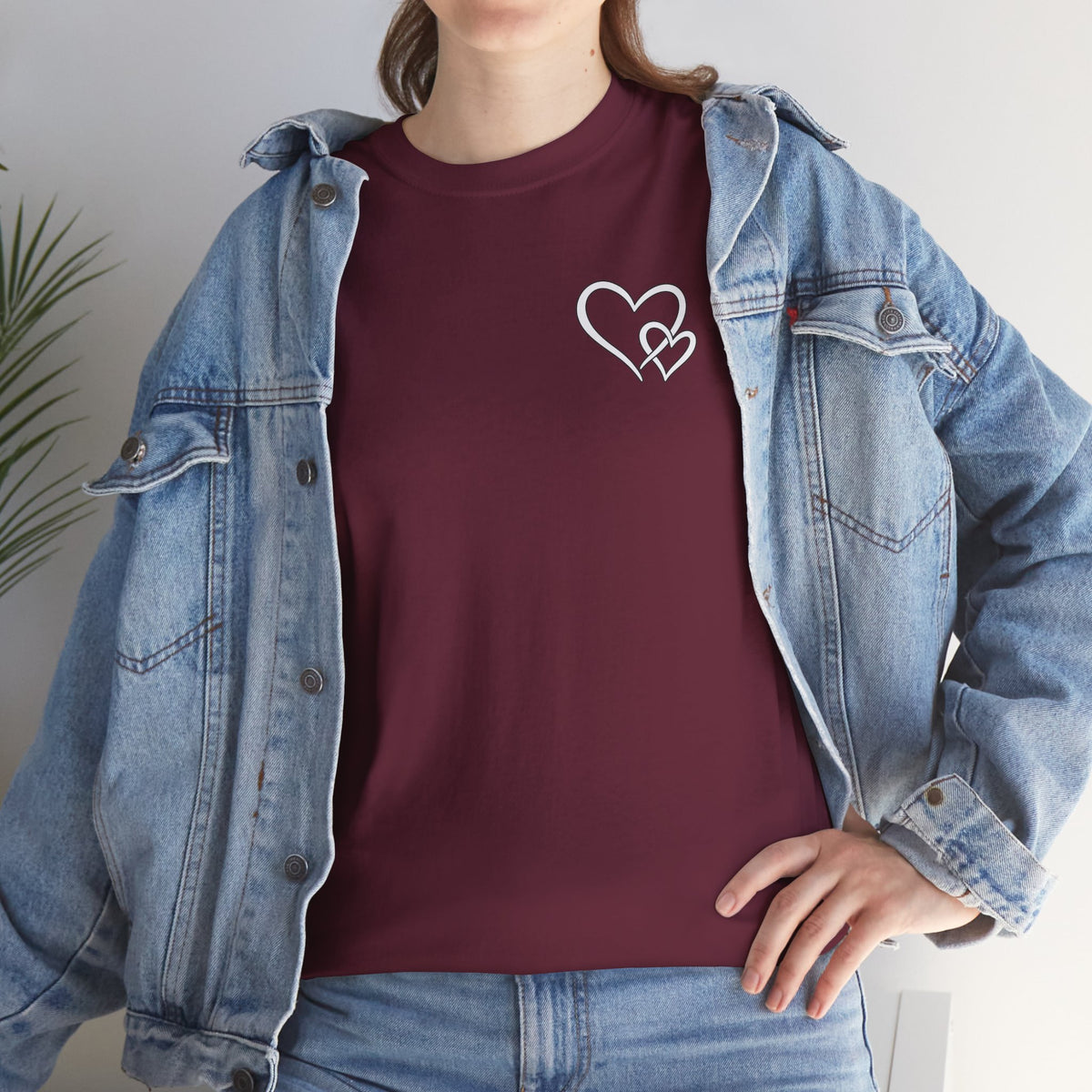 Inspirational Heart T-Shirt – "To the Person Behind Me: You Are Amazing, Beautiful and Enough" Motivational Tee
