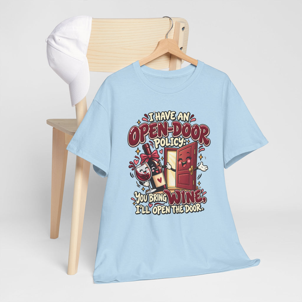 Open-Door Policy Wine Lover T-Shirt