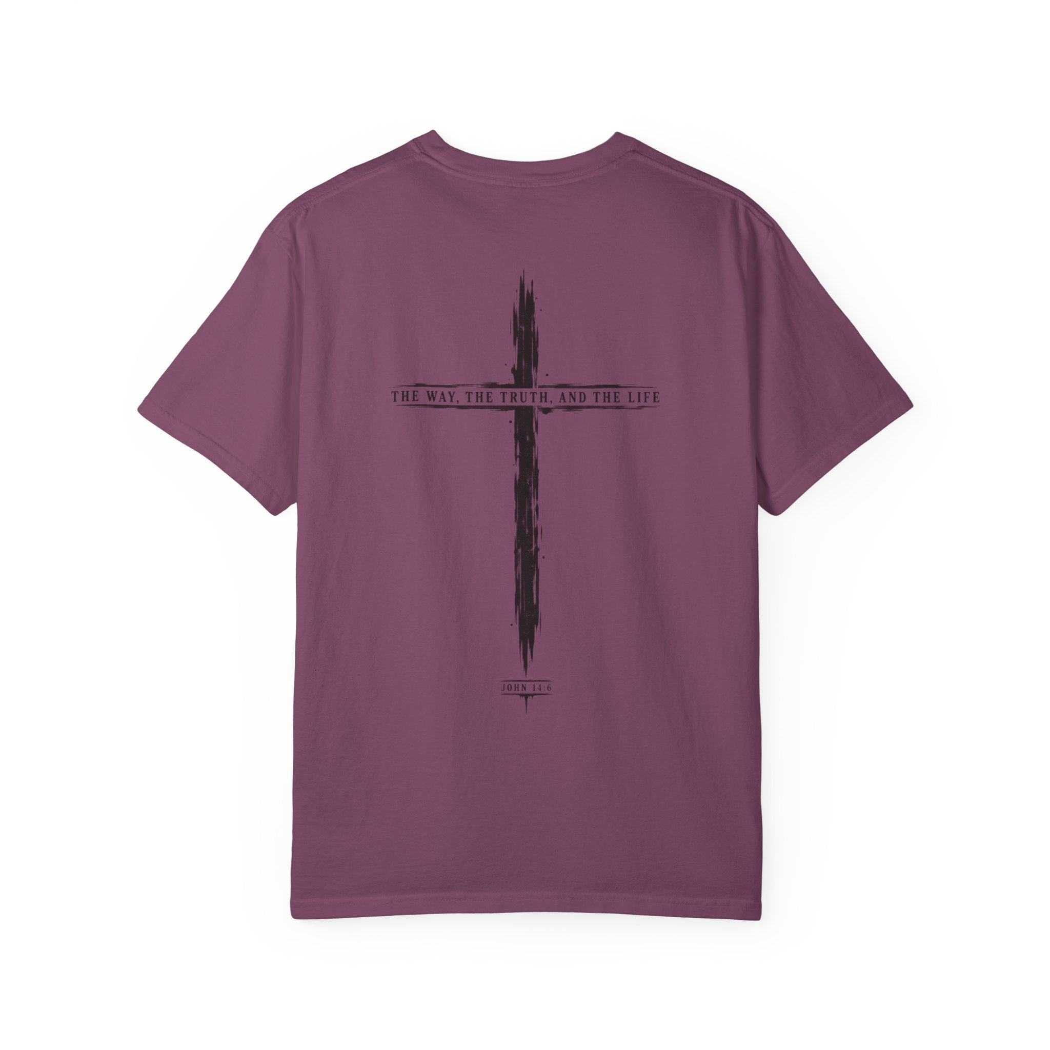 Christian Cross T-Shirt — 'The Way, The Truth, The Life' Religious Tee