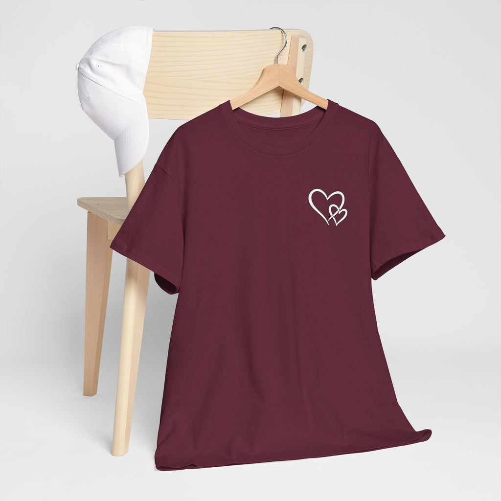 Inspirational Heart T-Shirt – "To the Person Behind Me: You Are Amazing, Beautiful and Enough" Motivational Tee