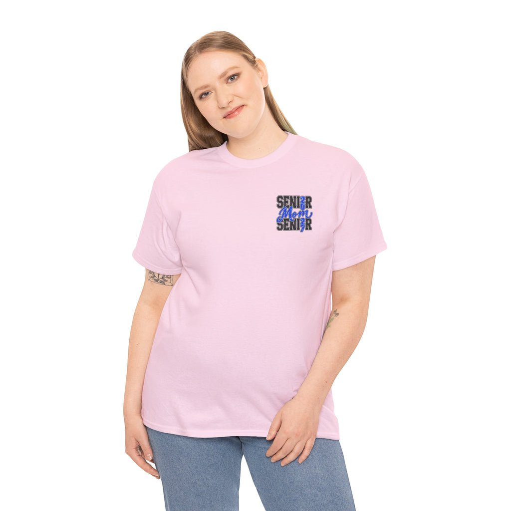 Senior Mom 2027 T-Shirt — Back Print Proud Senior Parent Tee