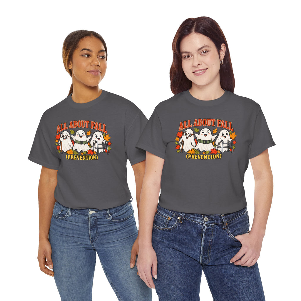 All About Fall (Prevention) Ghost Tee — Cute Halloween Autumn T-Shirt