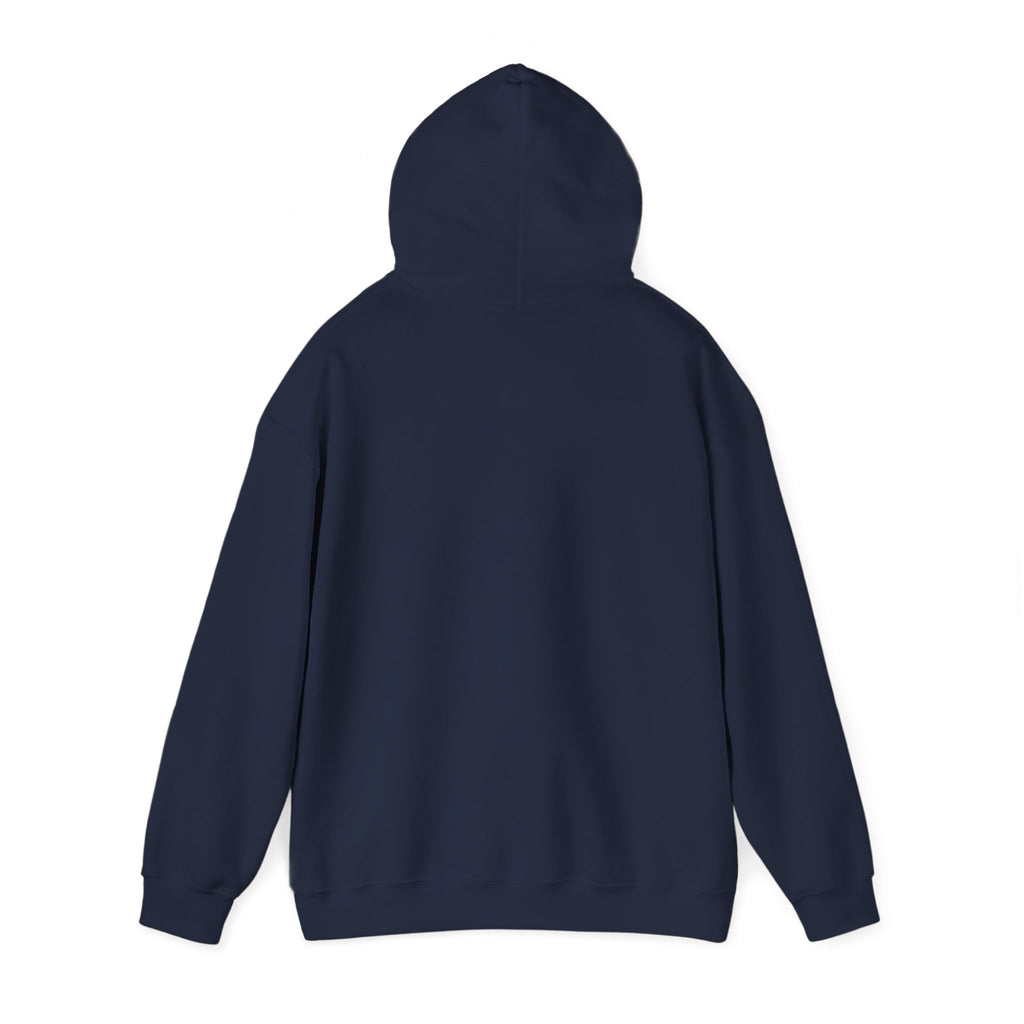 White Hoodie with Colorful 'Stand Tall' Floral Bear Chest Logo - Cozy Casual Pullover