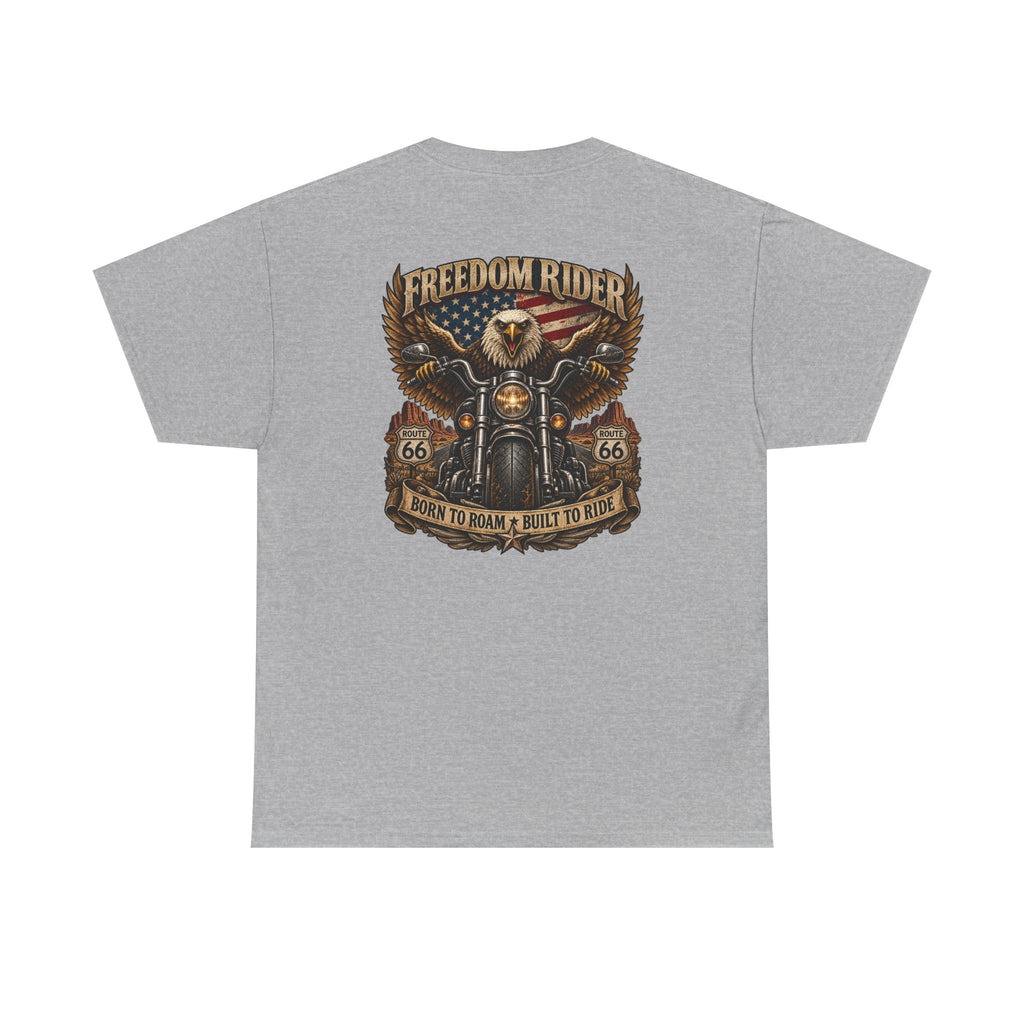 Freedom Rider Motorcycle T‑Shirt — Born to Roam Vintage Biker Tee