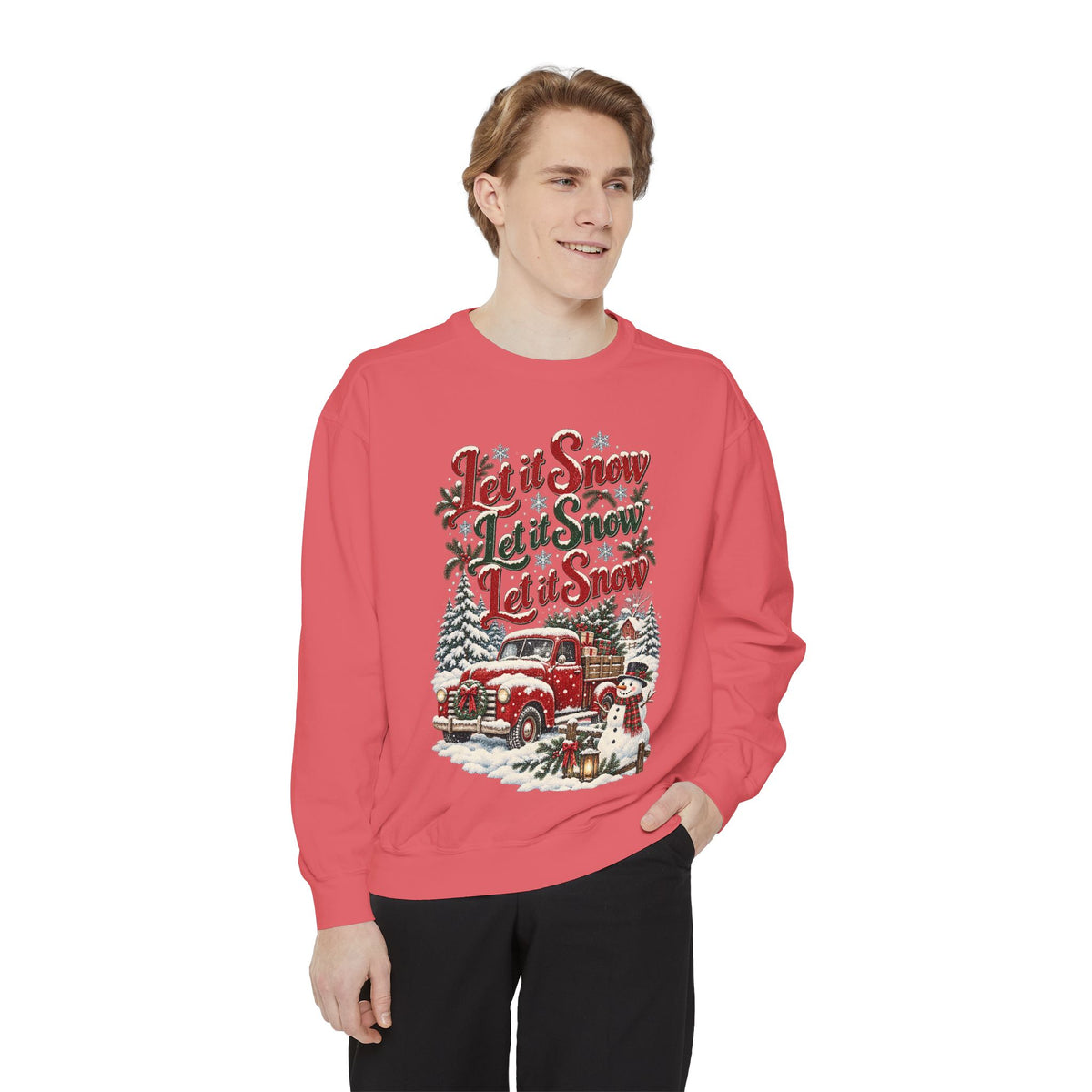 Let It Snow Vintage Truck Sweatshirt