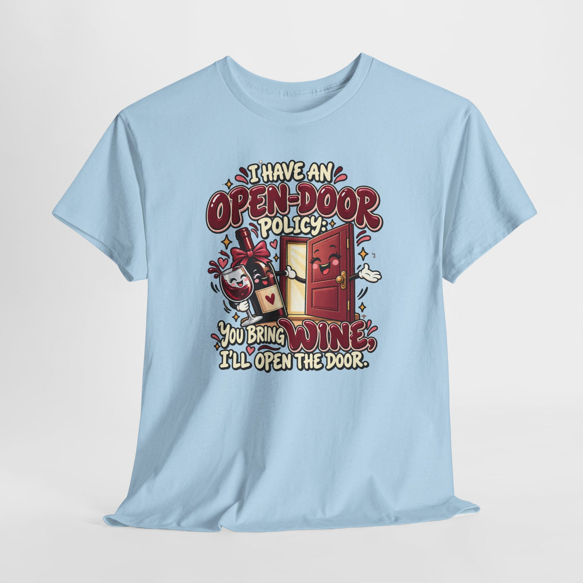 Open-Door Policy Wine Lover T-Shirt
