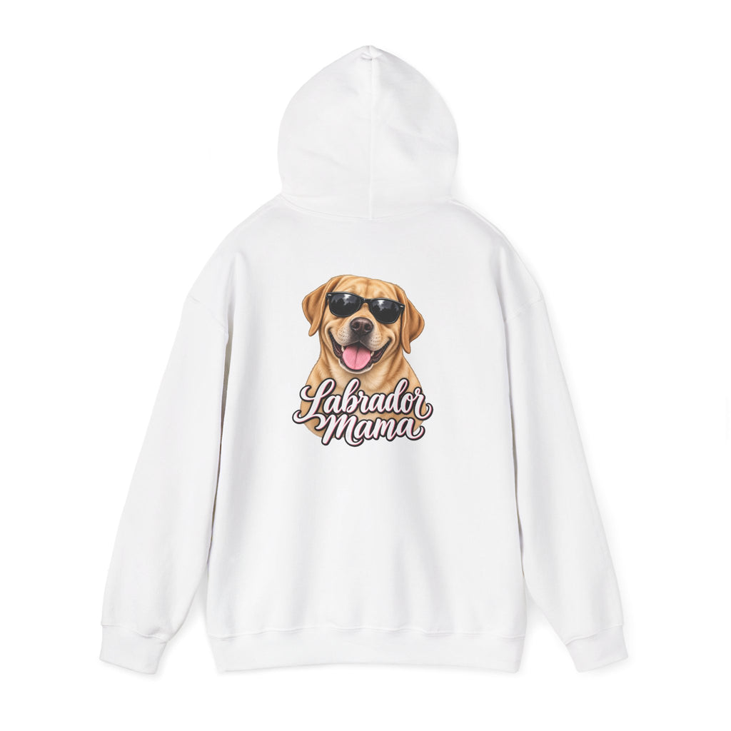 Labrador Mama Hoodie — Dog Mom Sweatshirt with Cute Sunglasses Lab Design