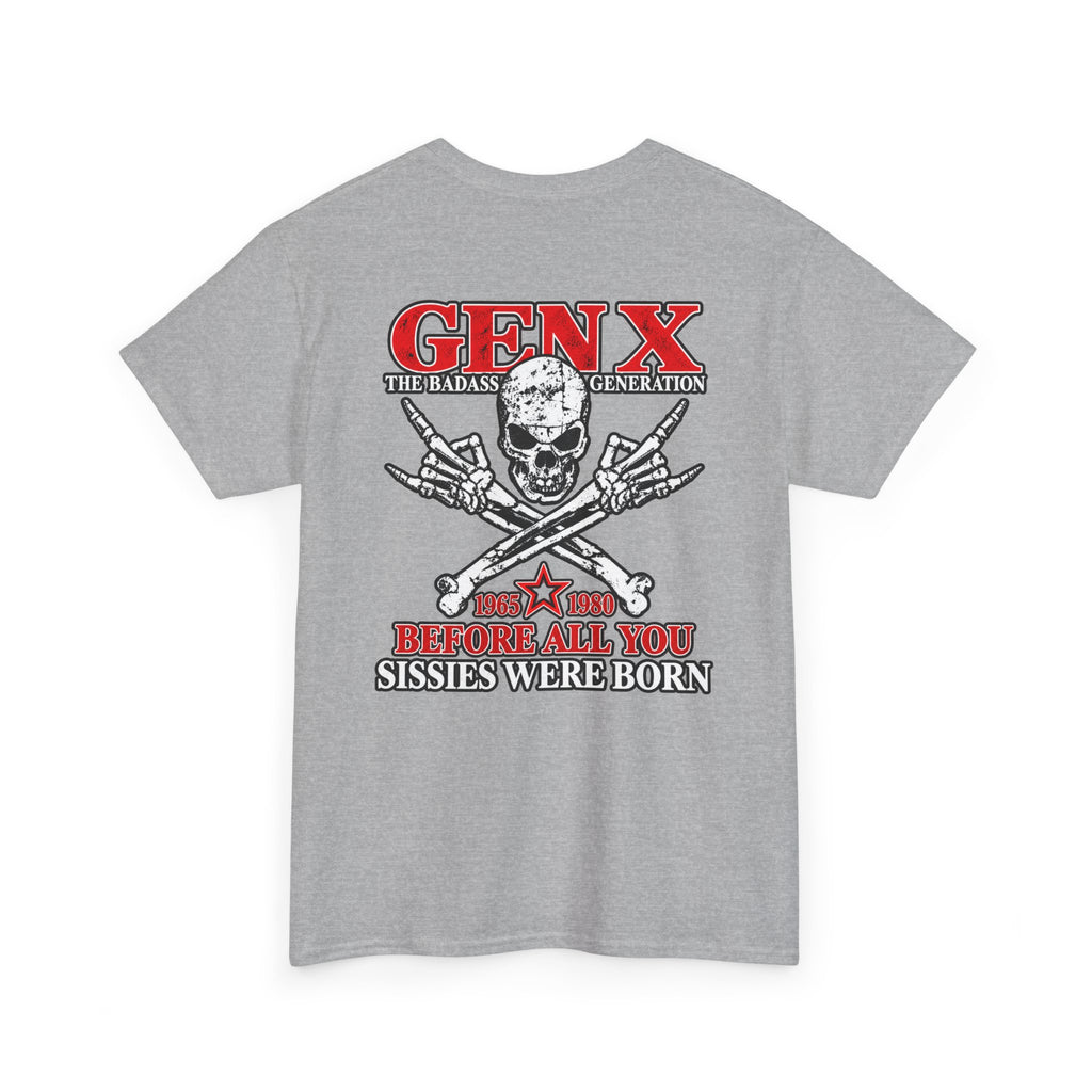 Gen X T‑Shirt — "The Badass Generation" Skull & Crossbones Retro Tee