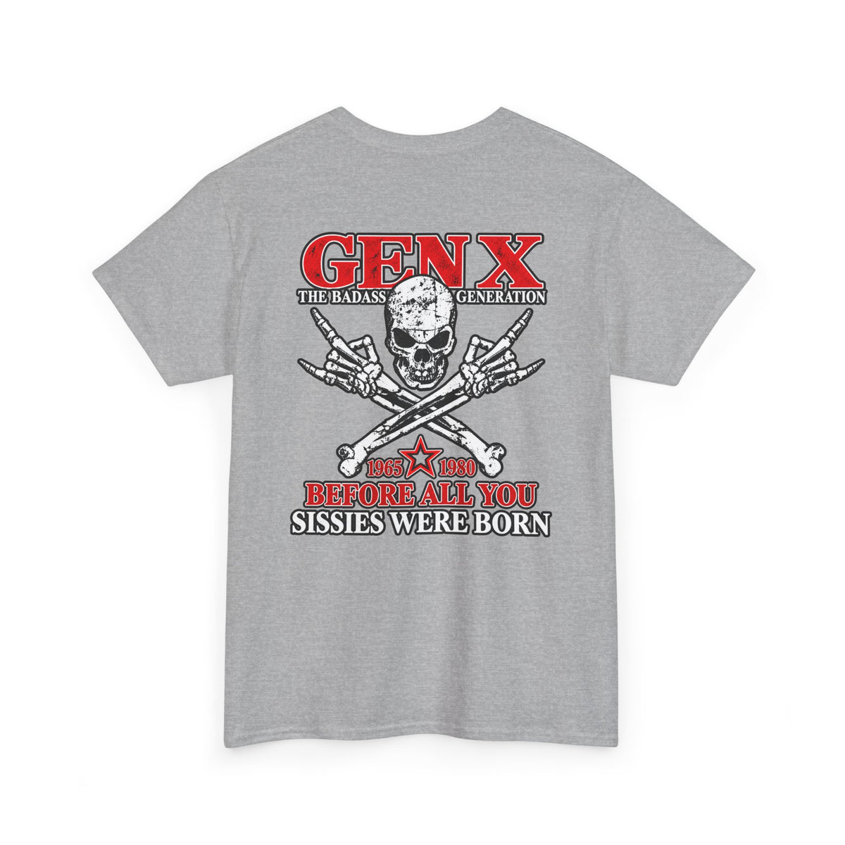 Gen X T‑Shirt — "The Badass Generation" Skull & Crossbones Retro Tee