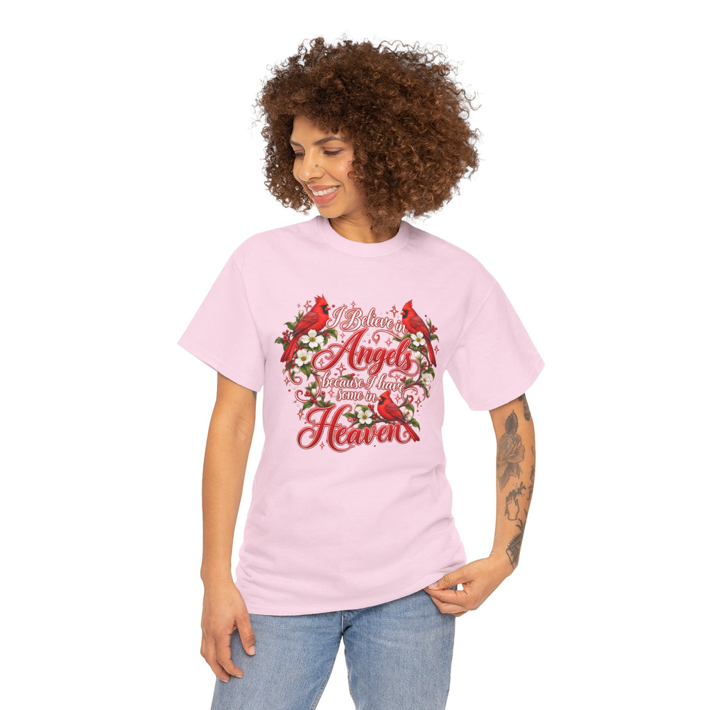 Angels from Heaven Cardinal Christmas T-Shirt