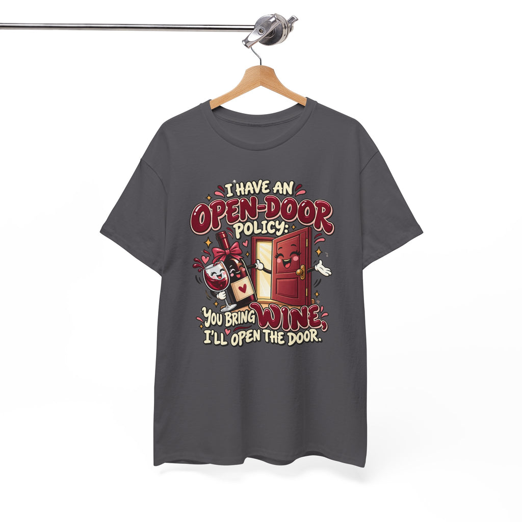 Open-Door Policy Wine Lover T-Shirt