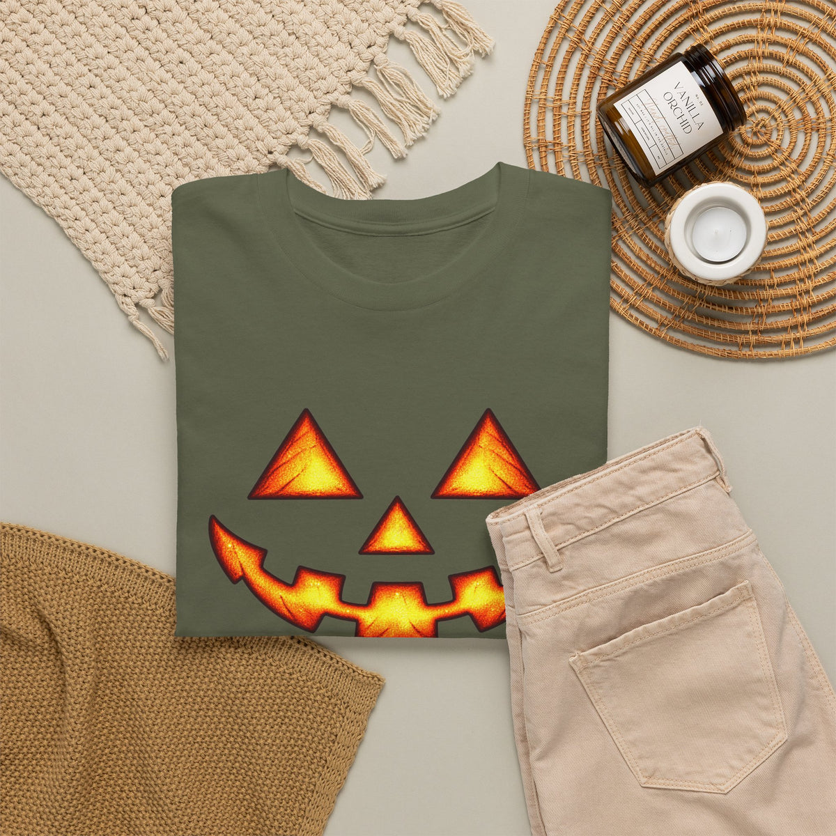 Halloween Jack-O'-Lantern Happy T-Shirt