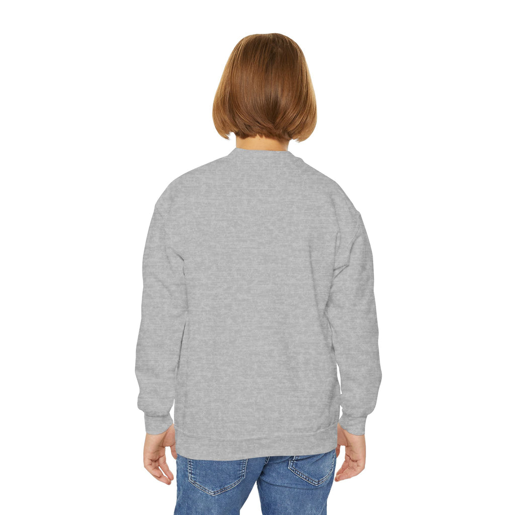 Youth Crewneck Sweatshirt — Cute Smiley "Stay Sweet" Graphic, Kids Cozy Pullover