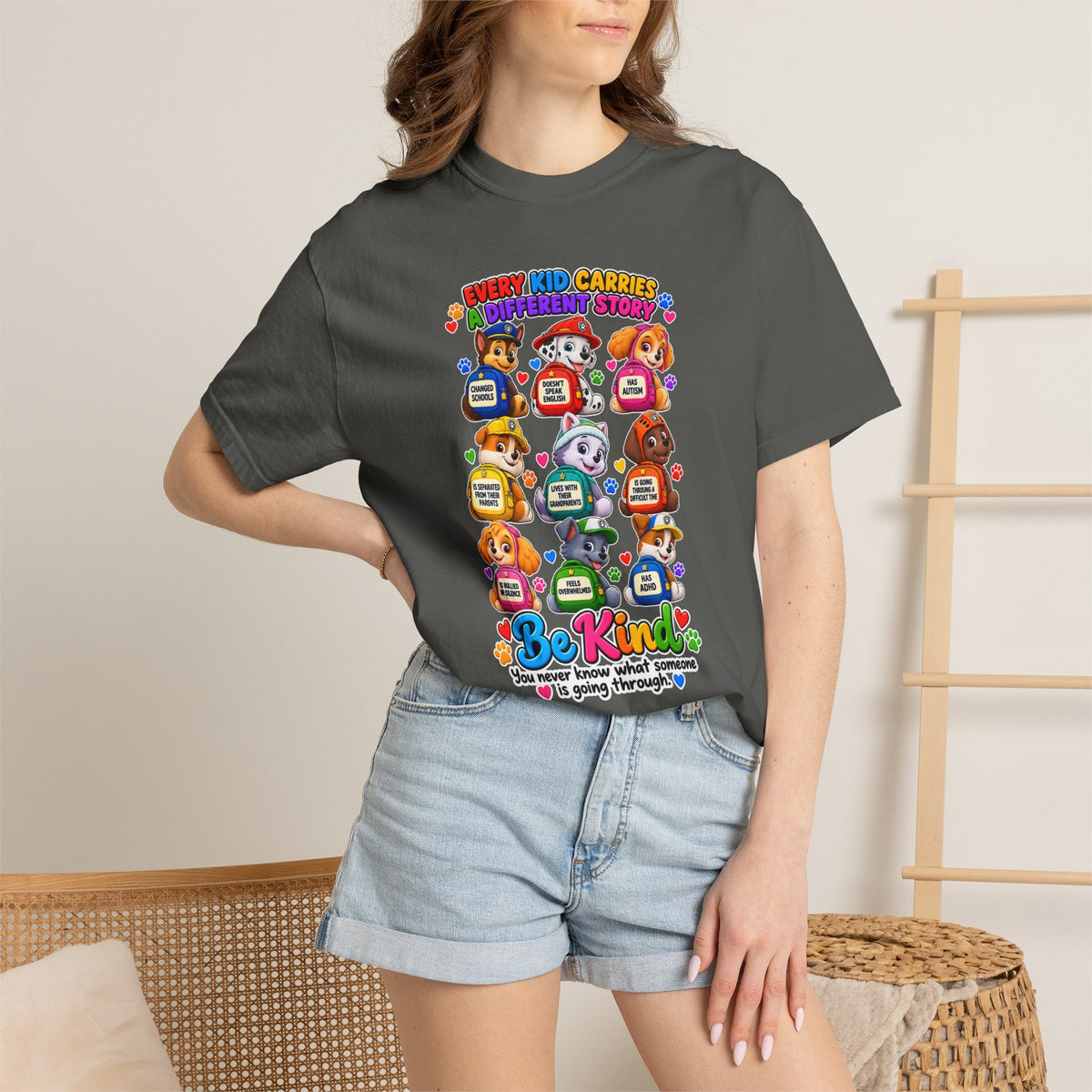 Be Kind Every Kid Carries Inspirational T-Shirt