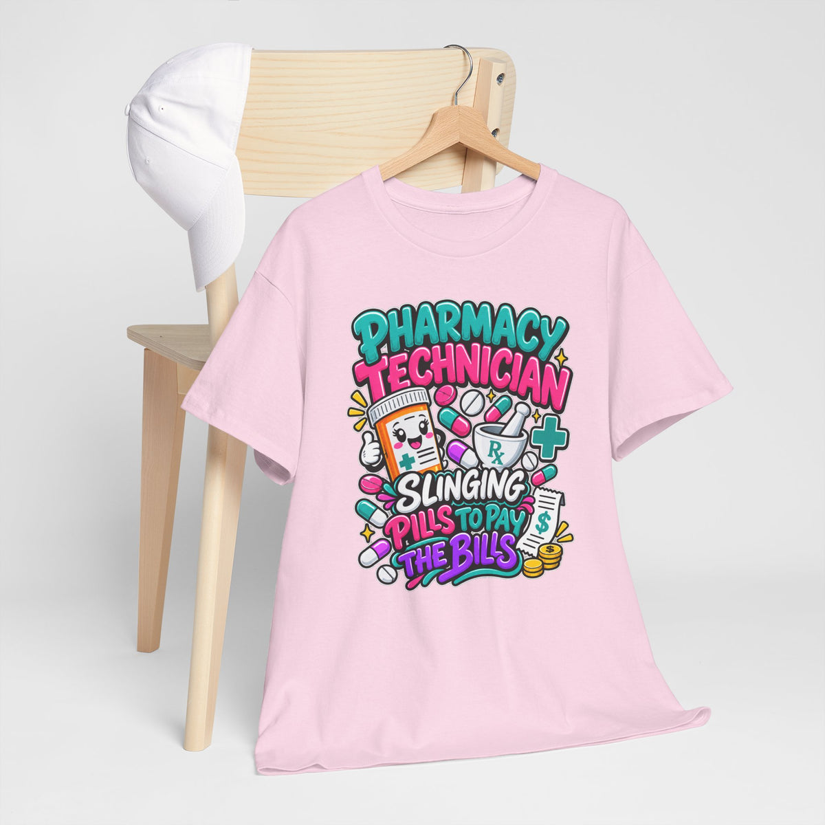 Pharmacy Technician T‑Shirt — "Slinging Pills to Pay the Bills" Graphic Tee