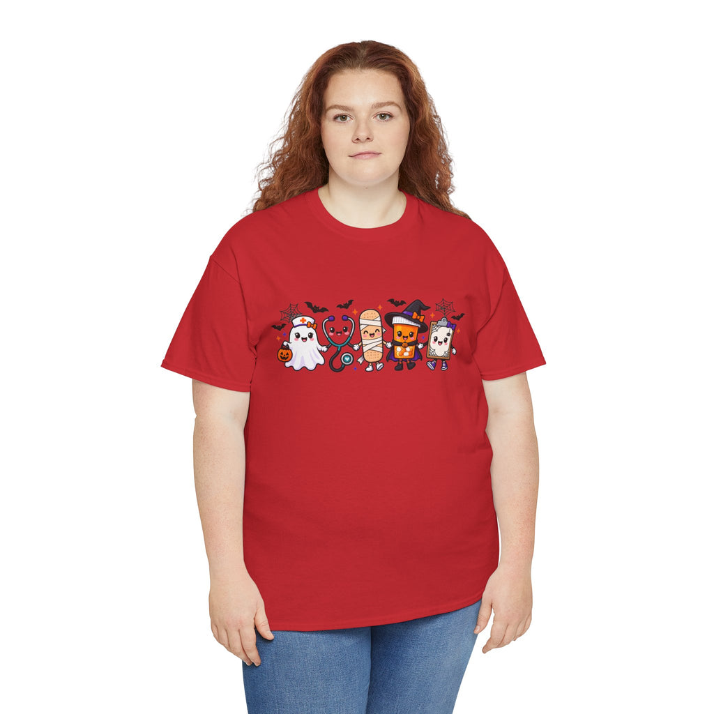 Halloween Candy Characters Tee — Cute Trick-or-Treat Ghosts & Candy Corn Shirt