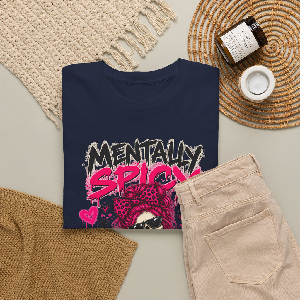 Mentally Spicy Skeleton Graphic T-Shirt