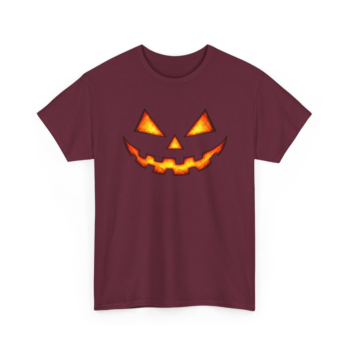 Jack-O'-Lantern Pumpkin Scary Face T-Shirt — Halloween Horror Costume Tee