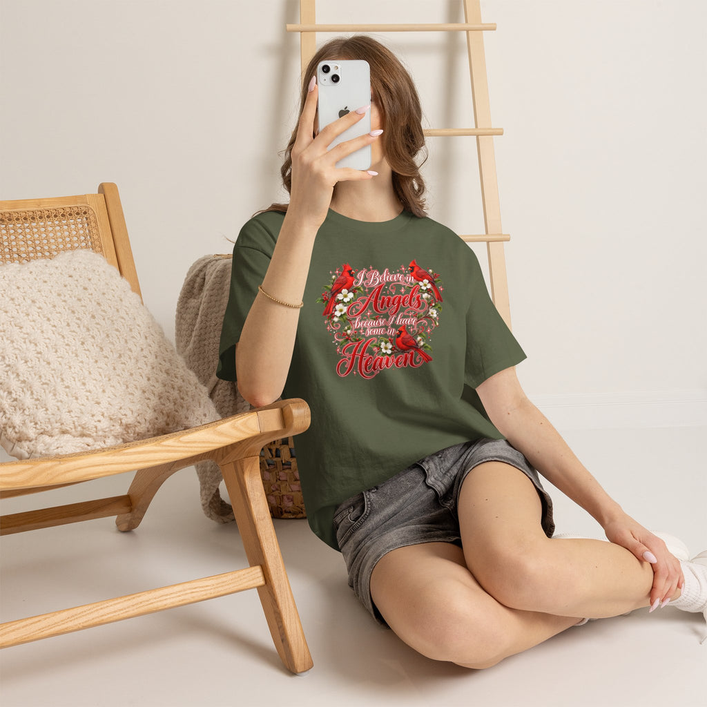 Angels from Heaven Cardinal Christmas T-Shirt