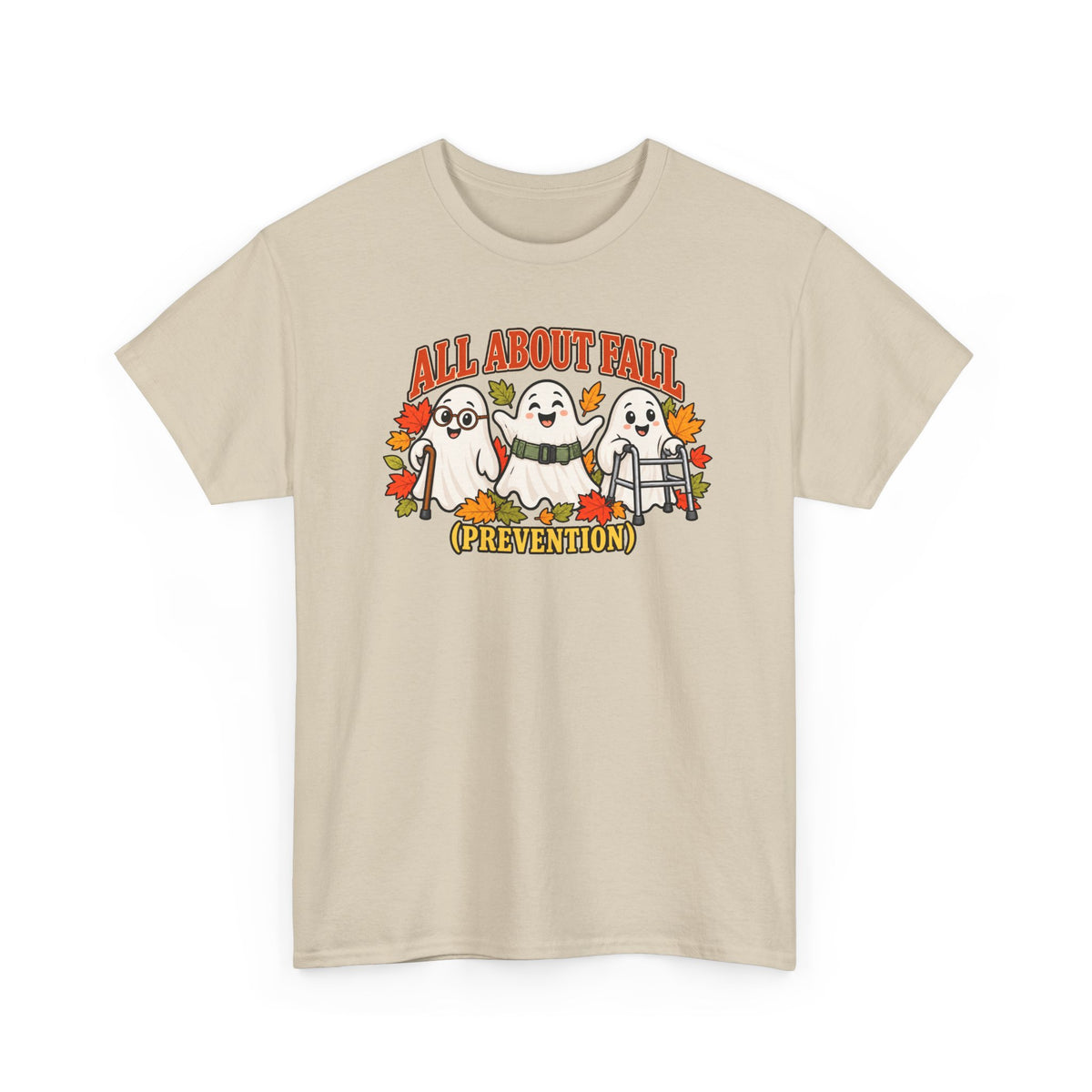 All About Fall (Prevention) Ghost Tee — Cute Halloween Autumn T-Shirt