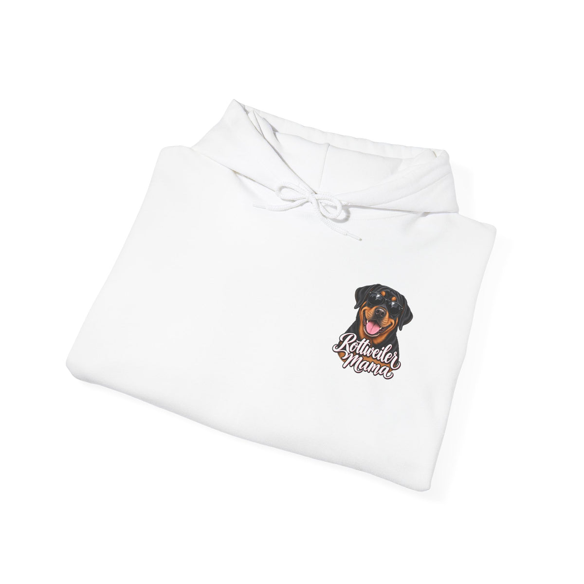 Rottweiler Mama Hoodie — Cute Rottie Portrait Pullover for Dog Moms