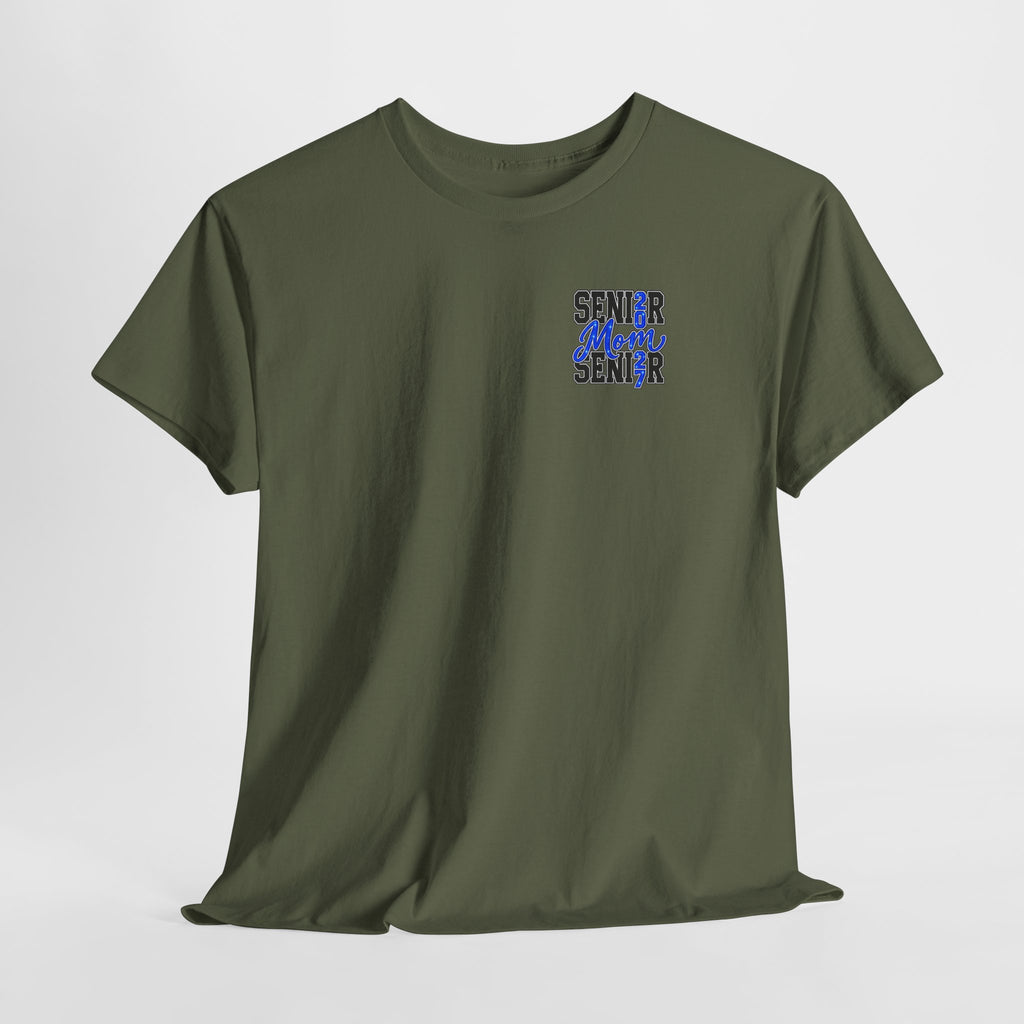 Senior Mom 2027 T-Shirt — Back Print Proud Senior Parent Tee