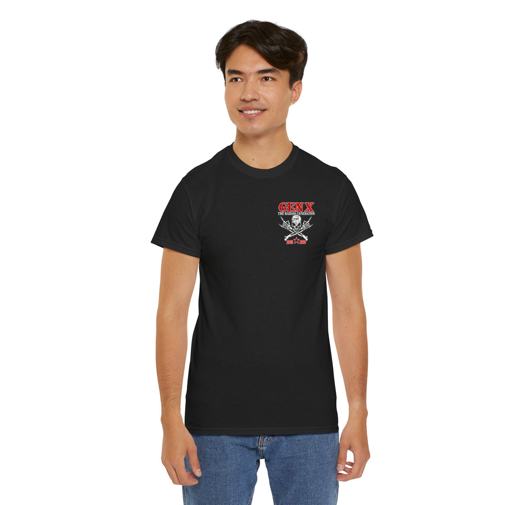 Gen X T‑Shirt — "The Badass Generation" Skull & Crossbones Retro Tee