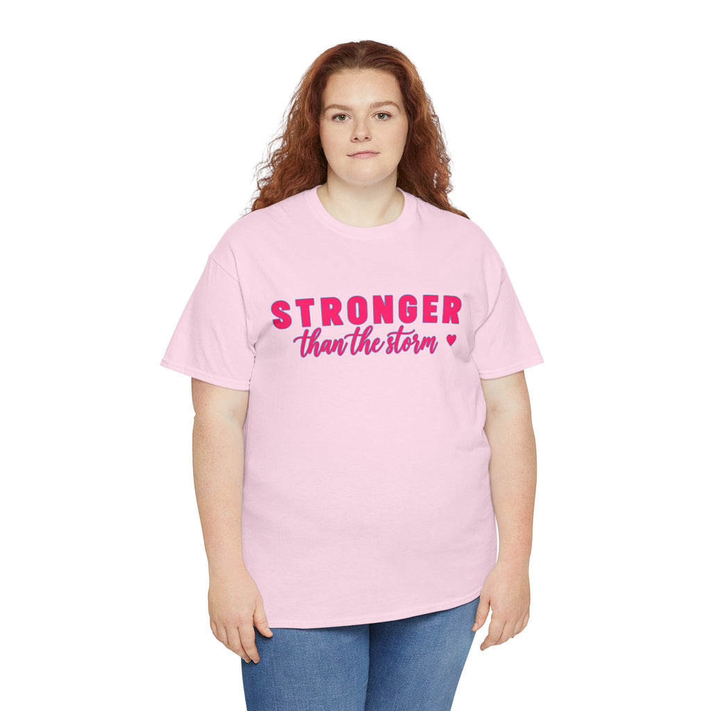 Stronger Than the Storm Tee - Inspirational Women's Resilience T-Shirt