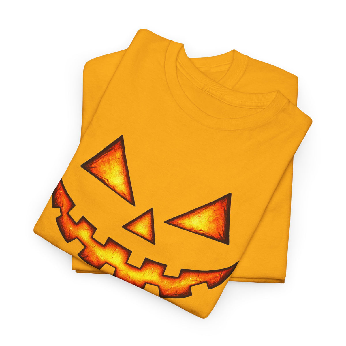 Jack-O'-Lantern Pumpkin Scary Face T-Shirt — Halloween Horror Costume Tee