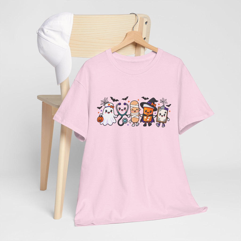 Halloween Candy Characters Tee — Cute Trick-or-Treat Ghosts & Candy Corn Shirt
