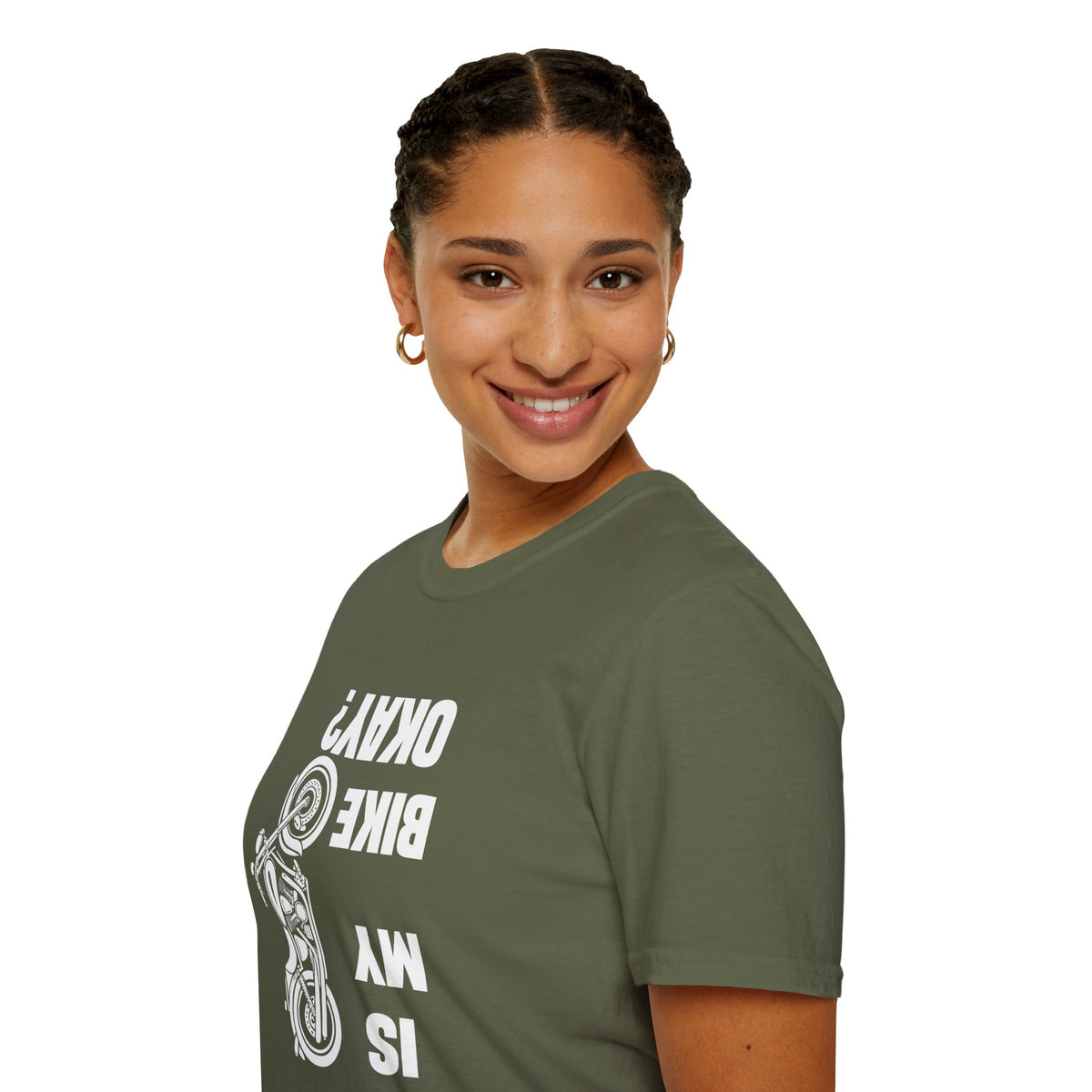 Motorcycle T‑Shirt — "Is My Bike Okay?" Bold Biker Tee