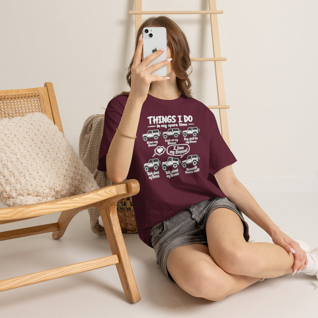 T‑Shirt — "Things I Do in My Spare Time" Jeep Lover Graphic Tee