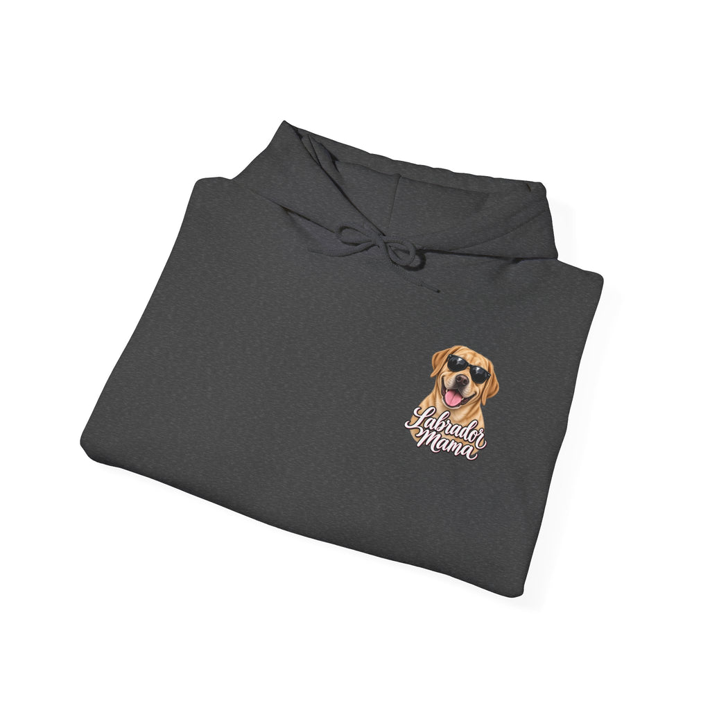 Labrador Mama Hoodie — Dog Mom Sweatshirt with Cute Sunglasses Lab Design