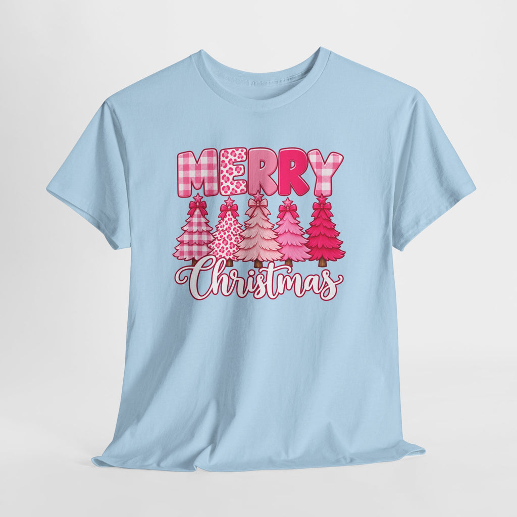 Merry Christmas Pink Christmas Tree T-Shirt