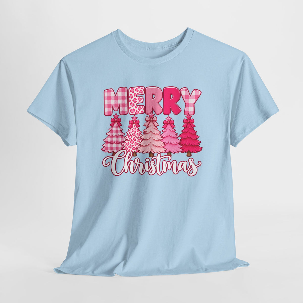 Merry Christmas Pink Christmas Tree T-Shirt