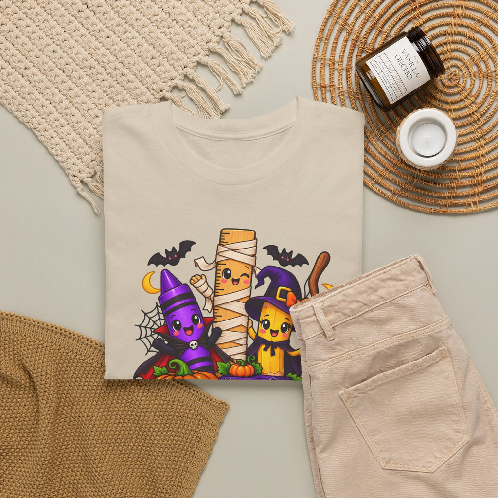 Halloween Teacher Tee — "What A Boo-tiful Day To Learn" Kids' Classroom Shirt