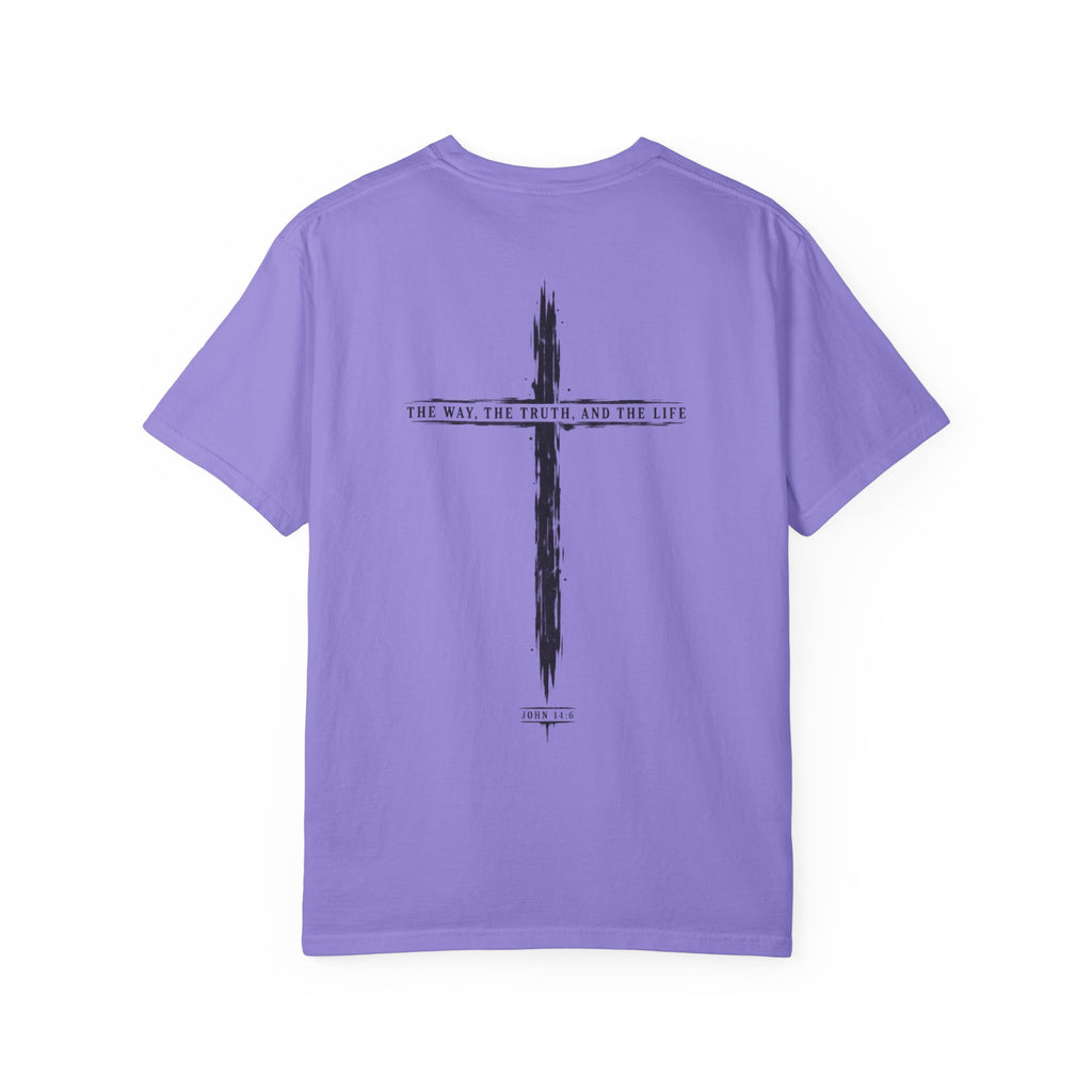 Christian Cross T-Shirt — 'The Way, The Truth, The Life' Religious Tee
