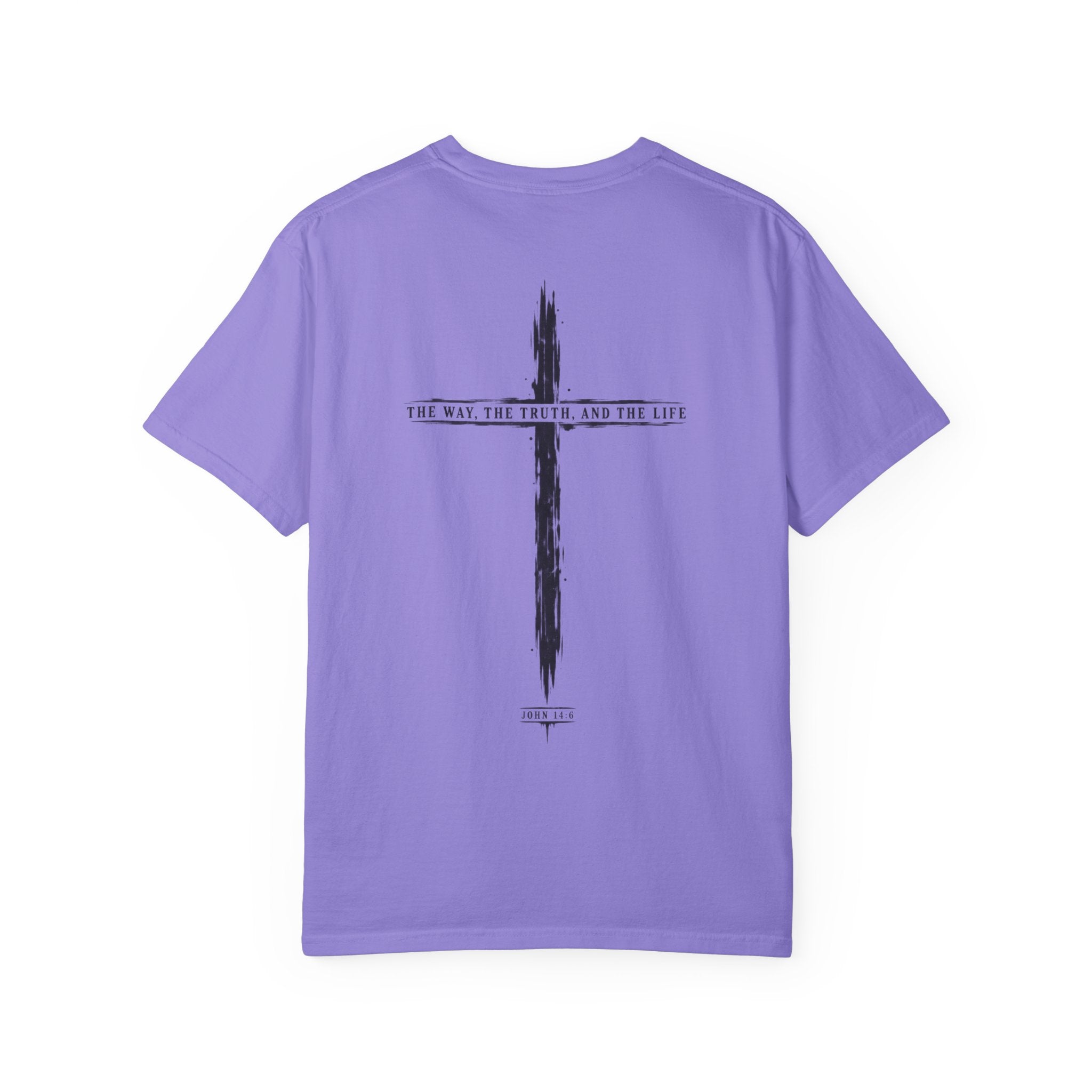 Christian Cross T-Shirt — 'The Way, The Truth, The Life' Religious Tee