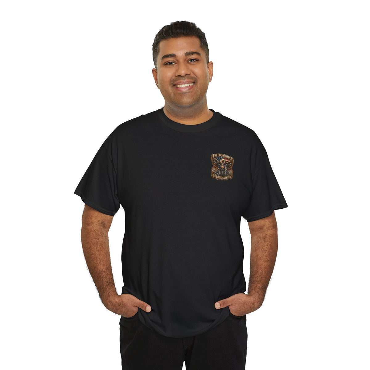Freedom Rider Motorcycle T‑Shirt — Born to Roam Vintage Biker Tee