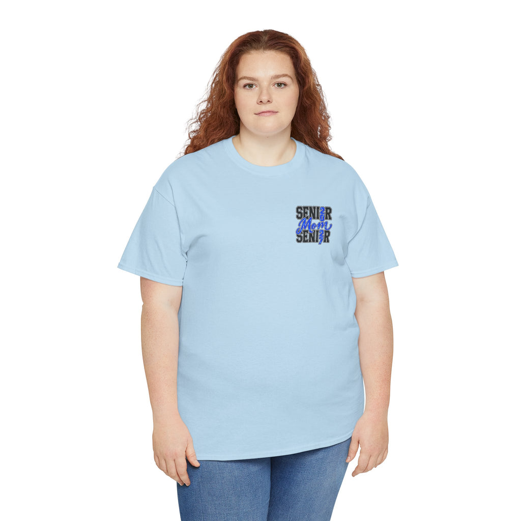 Senior Mom 2027 T-Shirt — Back Print Proud Senior Parent Tee