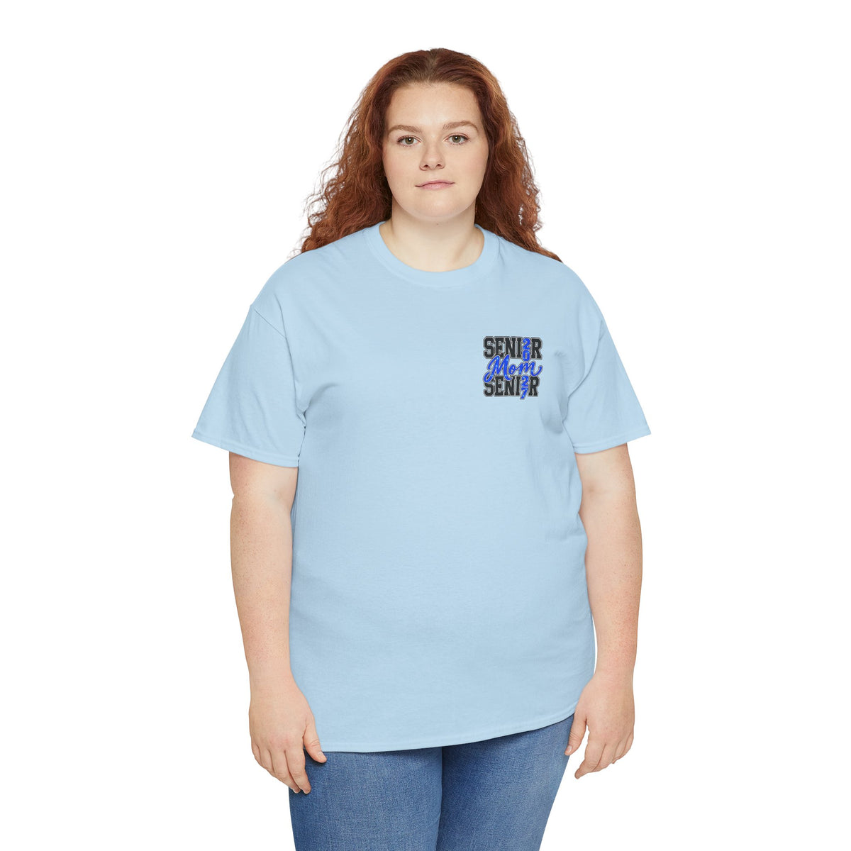 Senior Mom 2027 T-Shirt — Back Print Proud Senior Parent Tee