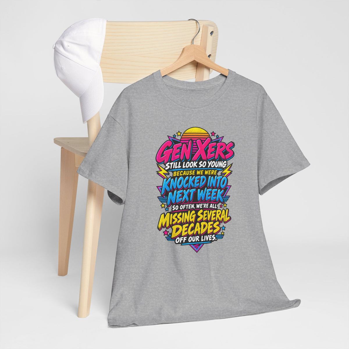 Gen Xers Retro Graphic Tee — “Still Look So Young… Missing Several Decades”