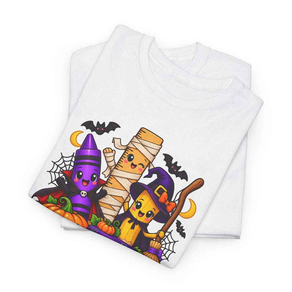 Halloween Teacher Tee — "What A Boo-tiful Day To Learn" Kids' Classroom Shirt