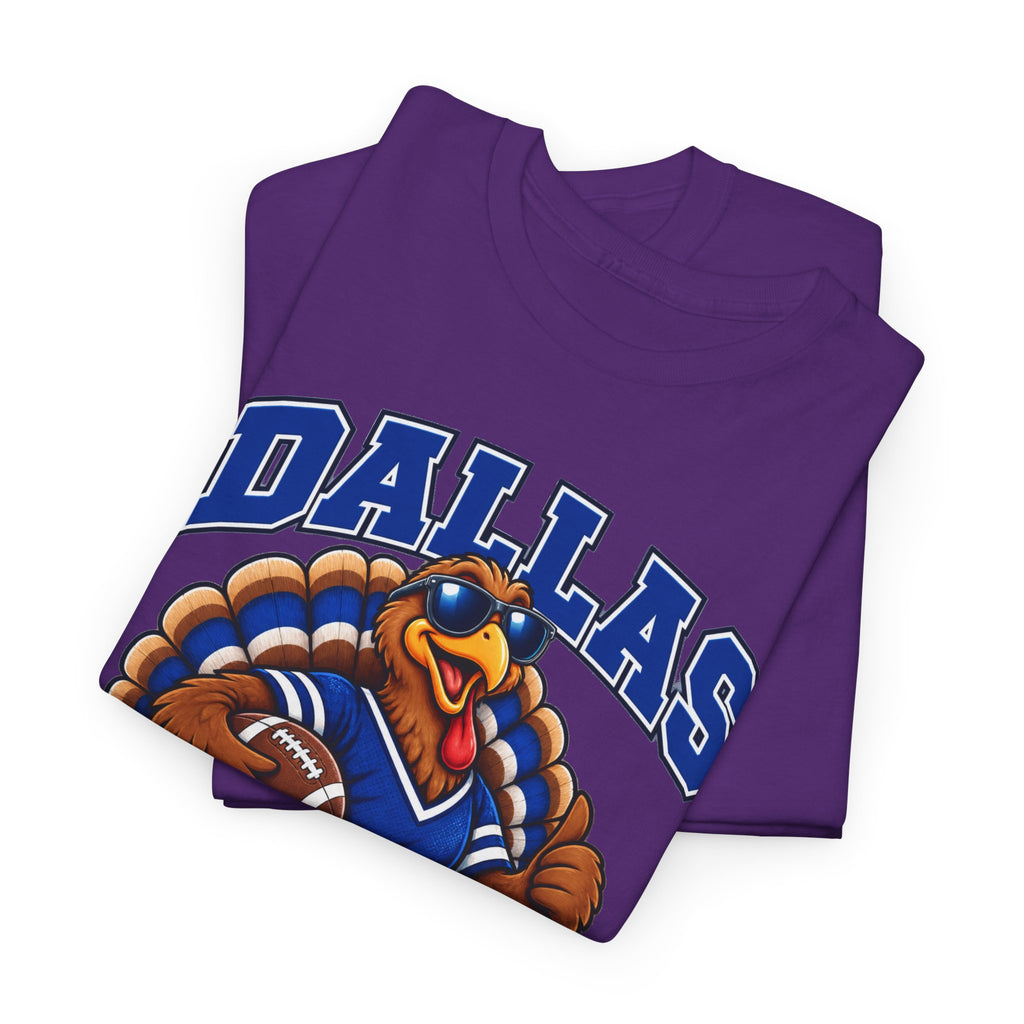 Dallas Thanksgiving Football T-Shirt — Turkey Mascot Game Day Tee