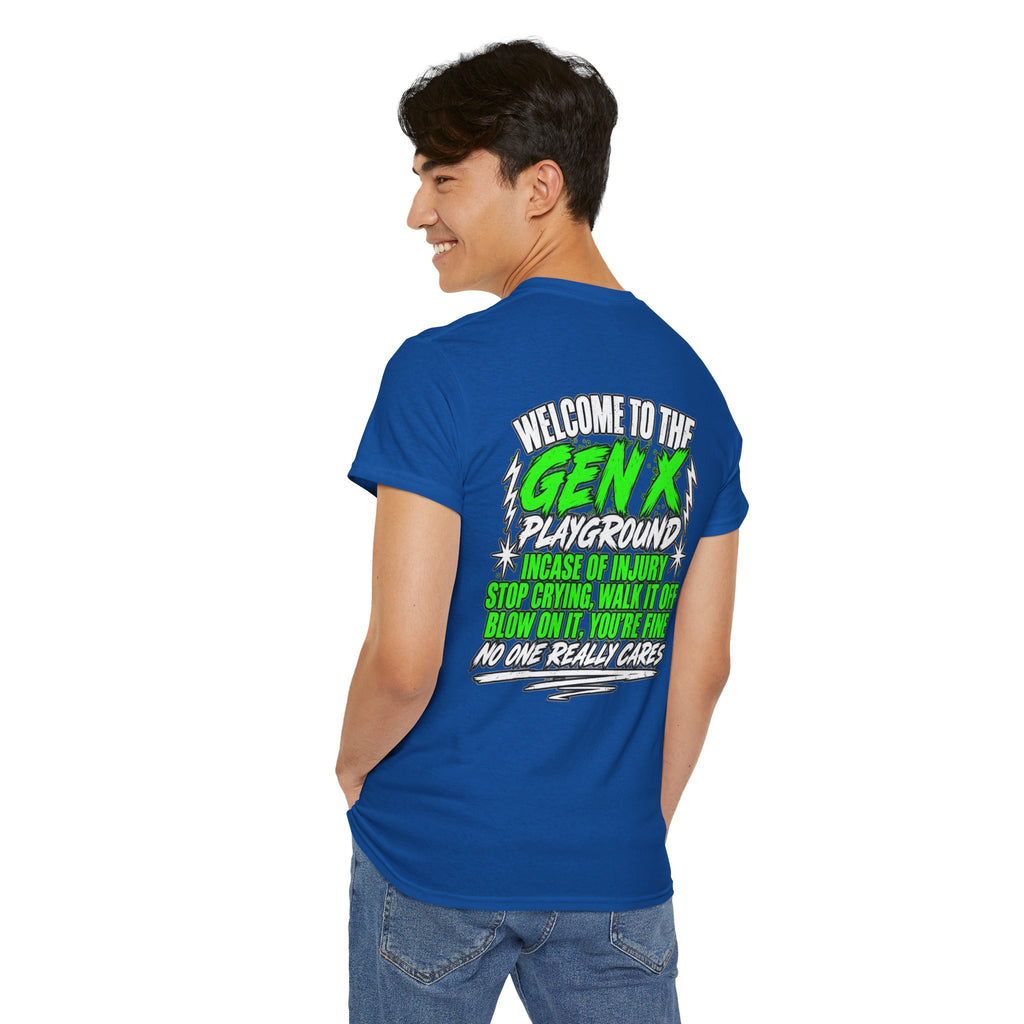 Gen X Playground T‑Shirt — "Welcome to the Gen X Playground" Graphic Tee
