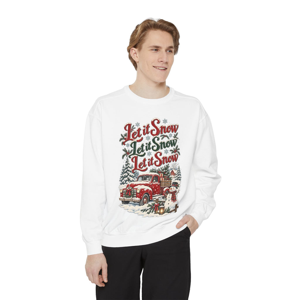 Let It Snow Vintage Truck Sweatshirt