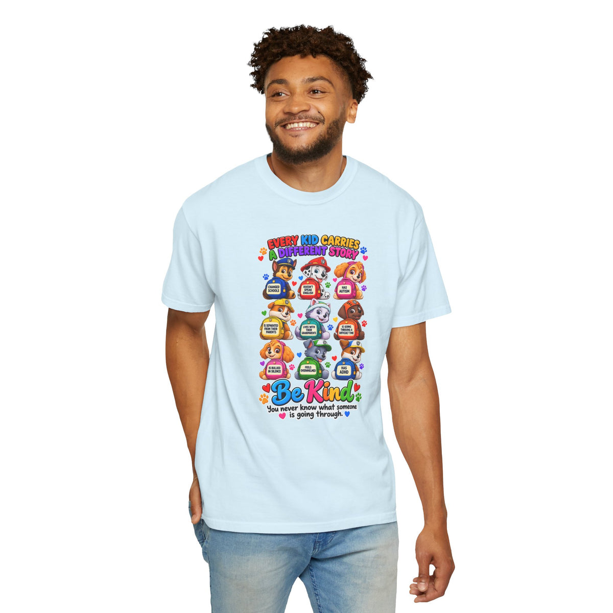Be Kind Every Kid Carries Inspirational T-Shirt