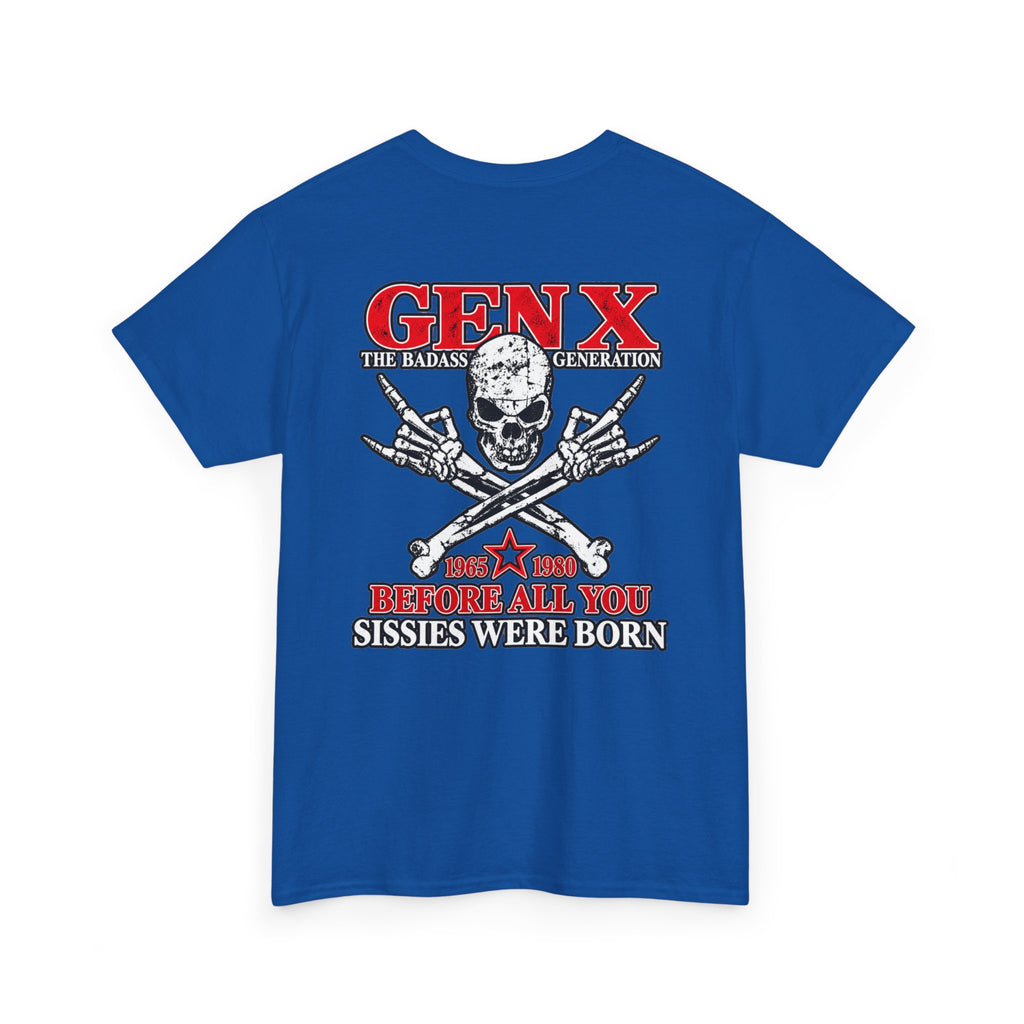 Gen X T‑Shirt — "The Badass Generation" Skull & Crossbones Retro Tee