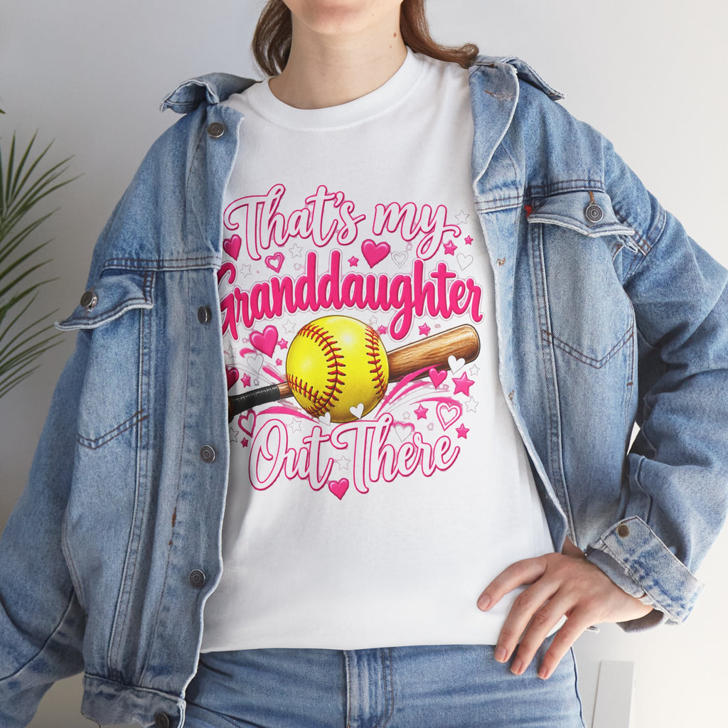 That’s My Granddaughter Out There Softball Grandma T-Shirt