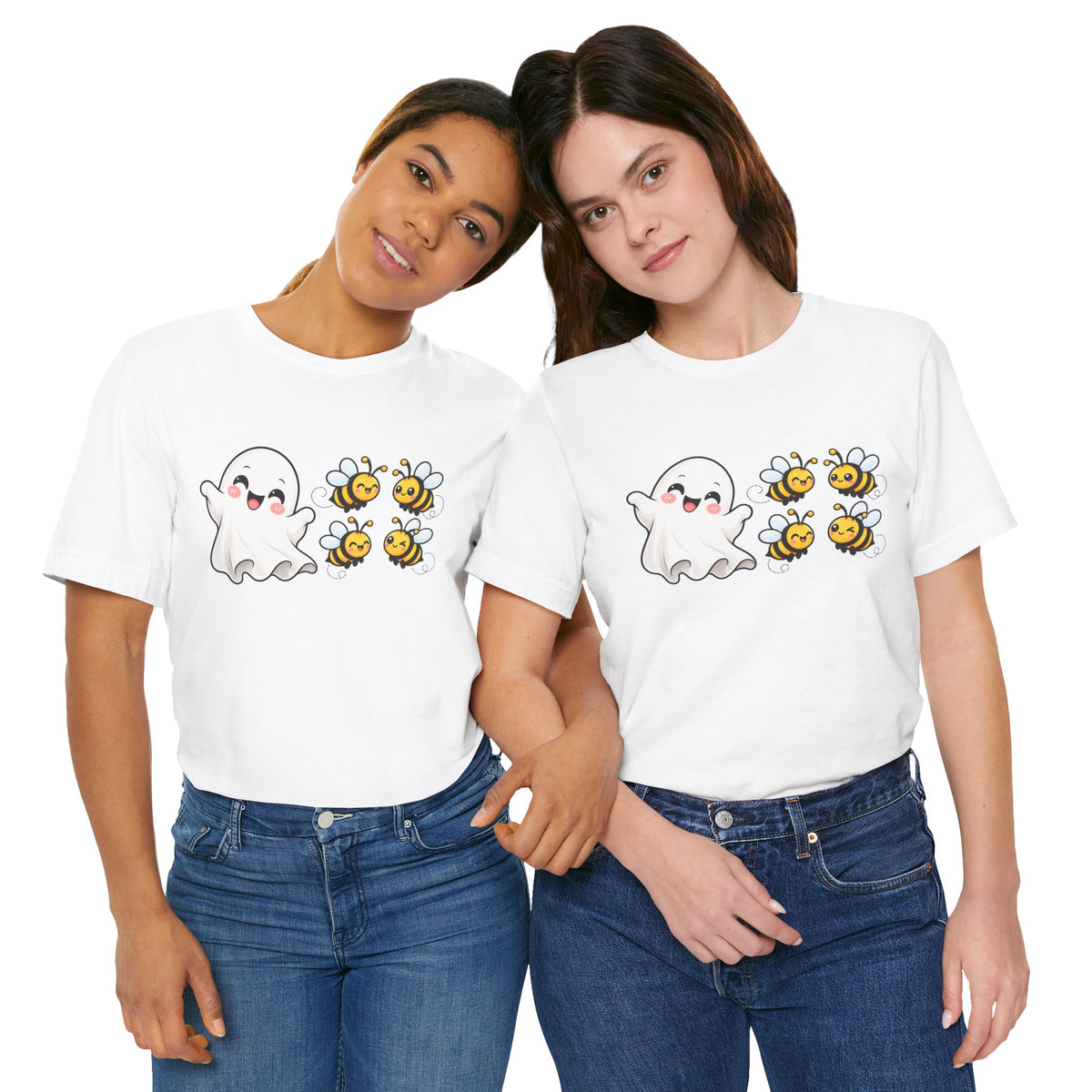 Boo & Bees Halloween Tee – Cute Ghost & Bee Shirt | Spooky Season Must-Have